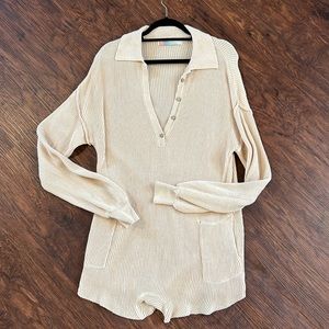 Free people, picnic sweater romper